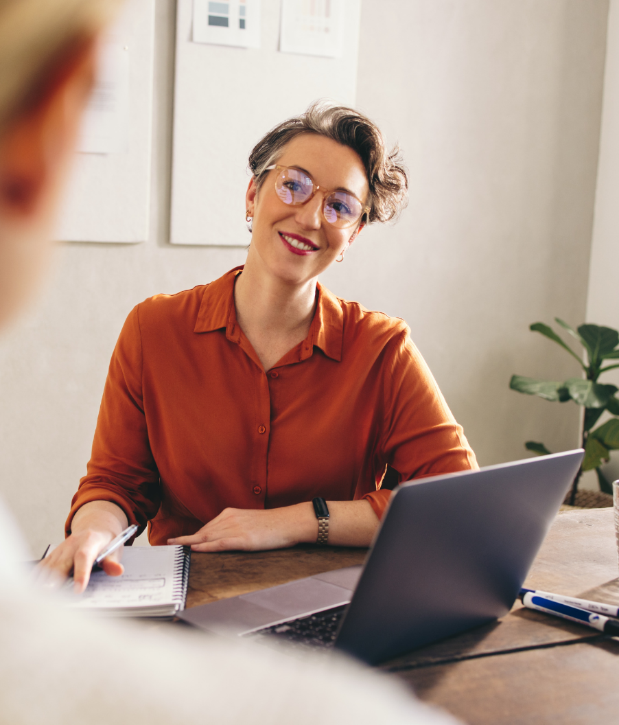 Talent Titans agentic AI powered interview intelligence platform showing an interviewer engaging with a candidate during a structured hiring conversation